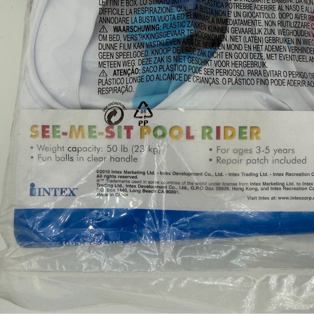 Inflatable Duck See-Me-Sit Pool Rider - Picture 6 of 6
